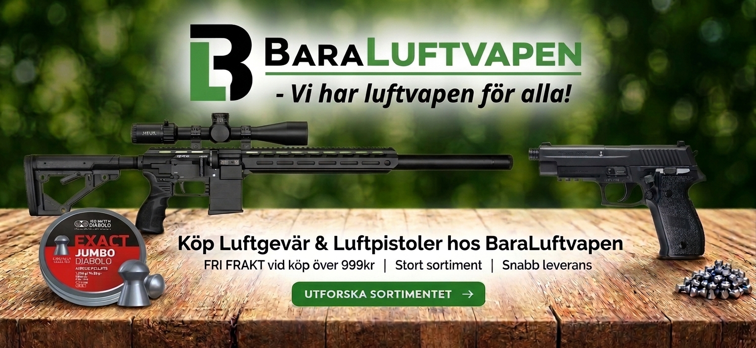 Luftvapen, Luftgevär och Luftpistoler hos BaraLuftvapen